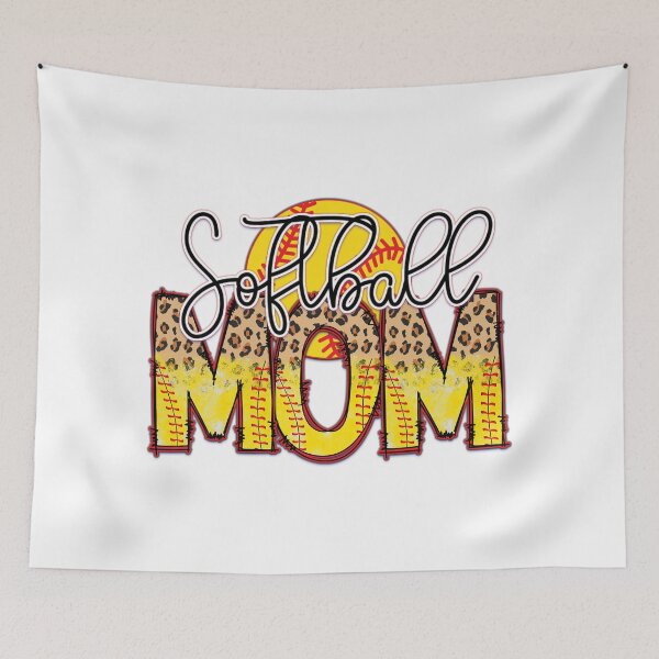 Item preview,  Softball Mom Yellow Ball Leopard Pattern designed and sold by Krasnovaovaova.