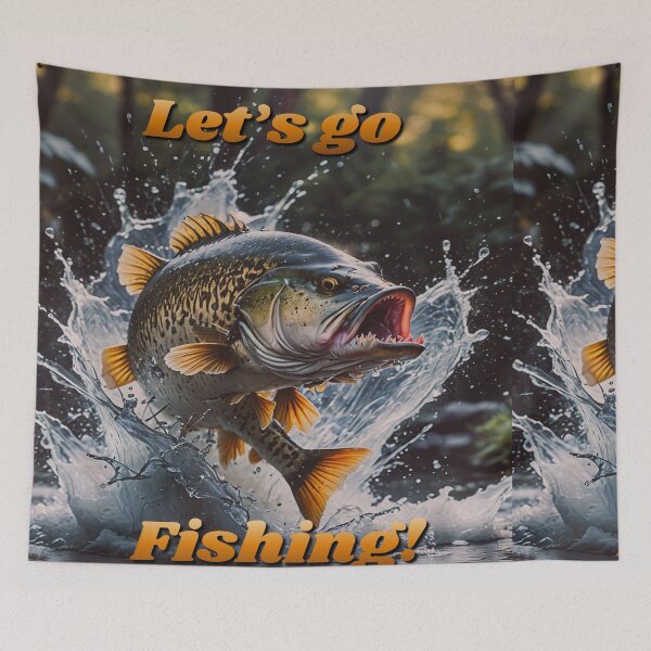 Item preview, Let’s Go Fishing Wall Art designed and sold by BeautifulVirtues.