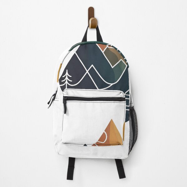 Item preview, Minimalist Geometric Mountain Lake Nature Illustration designed and sold by Xnuery.