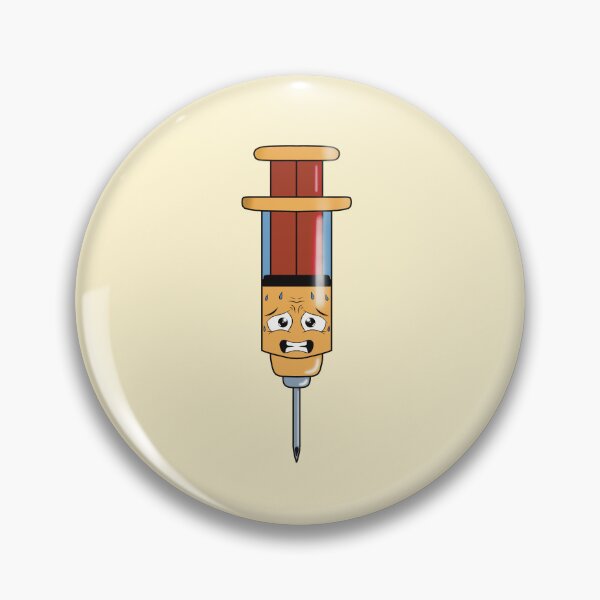 Item preview, Nervous Syringe - Funny Medical Humor Illustration designed and sold by Medico Design .