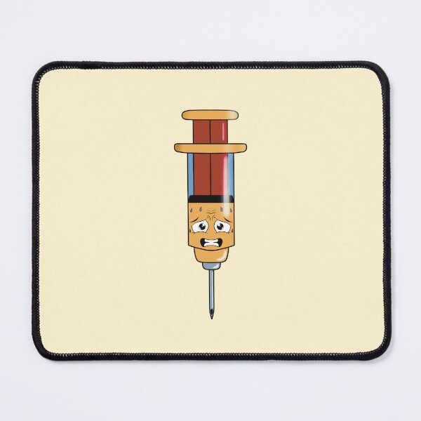 Item preview, Nervous Syringe - Funny Medical Humor Illustration designed and sold by Medico Design .