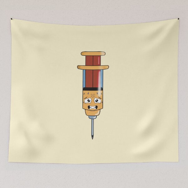 Item preview, Nervous Syringe - Funny Medical Humor Illustration designed and sold by Medico Design .