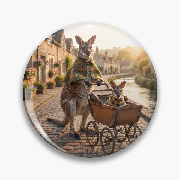 Item preview, Wallaby Mom and Joey Take a Stroll designed and sold by Tridentulus.