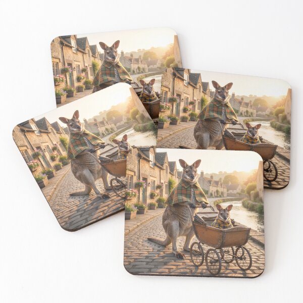 Item preview, Wallaby Mom and Joey Take a Stroll designed and sold by Tridentulus.