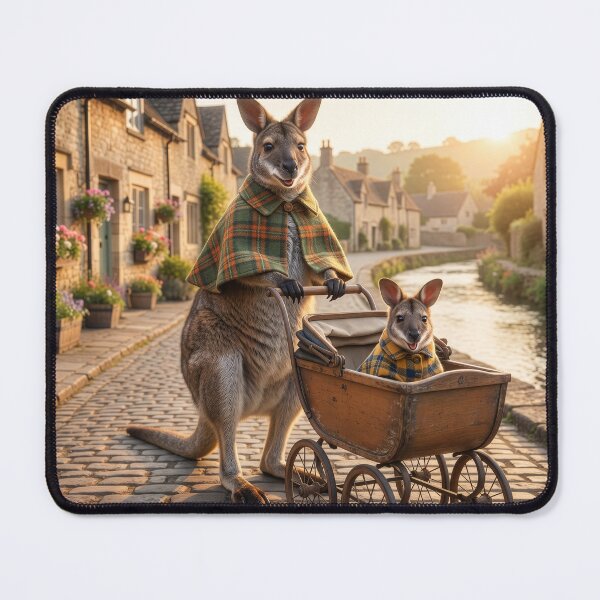 Item preview, Wallaby Mom and Joey Take a Stroll designed and sold by Tridentulus.