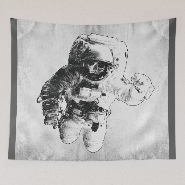 Item preview, Lost Astronaut Skull Visor Dark Space Horror Art designed and sold by Ghoul Enterprises.
