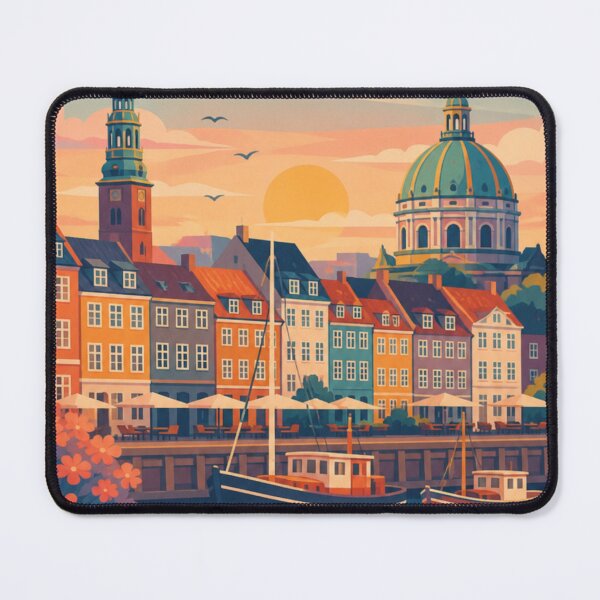 Item preview, Copenhagen Denmark Travel Poster designed and sold by MatthewHeights.