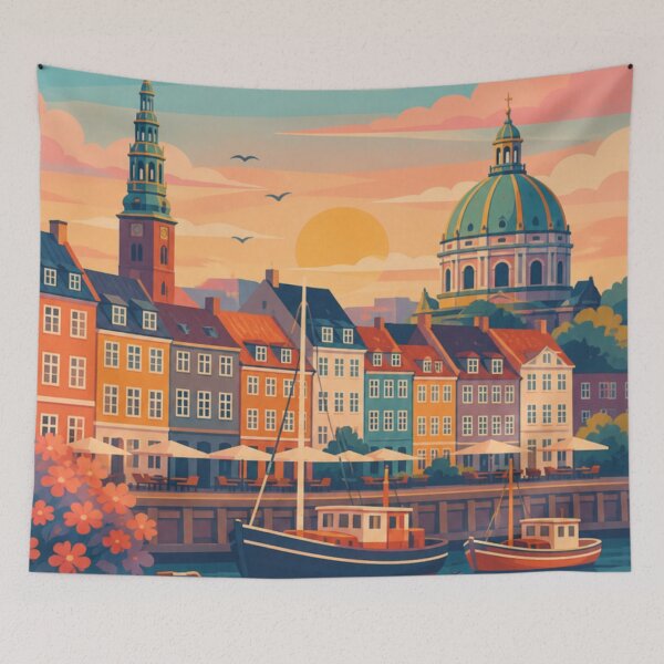 Aperçu de l'œuvre Affiche de voyage de Copenhague, Danemark créée et vendue par MatthewHeights.