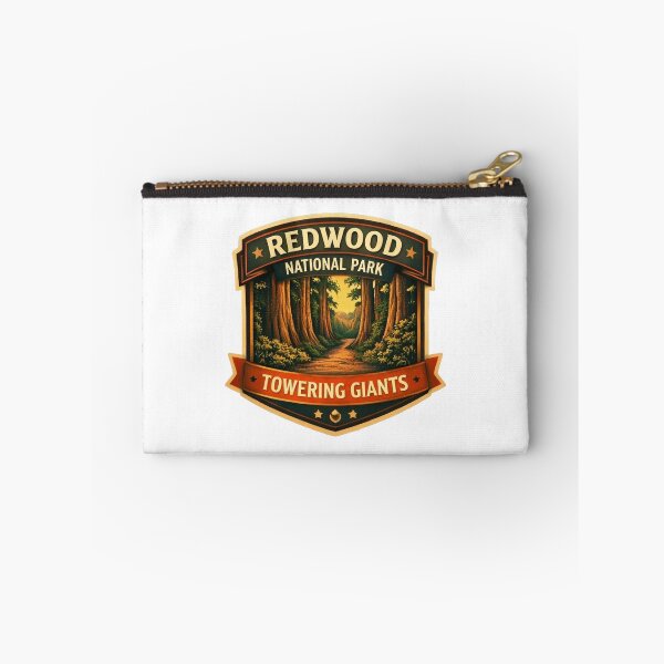 Item preview, Redwood National Park Vintage Travel Poster - Towering Giants Forest Art designed and sold by SasquatchTrail.