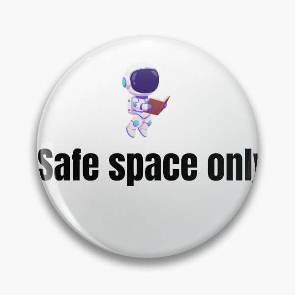 Item preview, Funny message - safe space only designed and sold by SimpleDesign111.