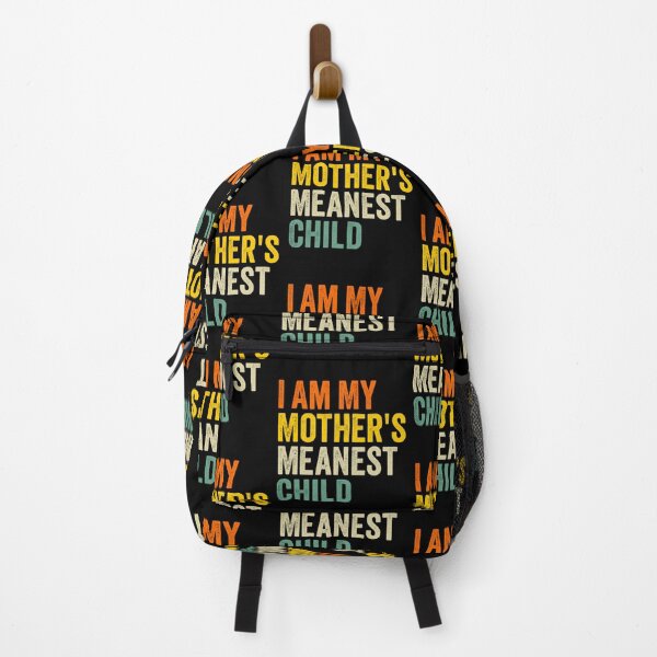 Item preview, I Am My Mother's Meanest Child Funny Retro Sibling Quote designed and sold by Ali-printshop.