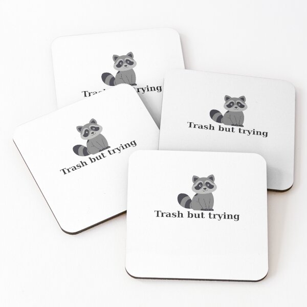 Item preview, Weird cute racoon message designed and sold by SimpleDesign111.