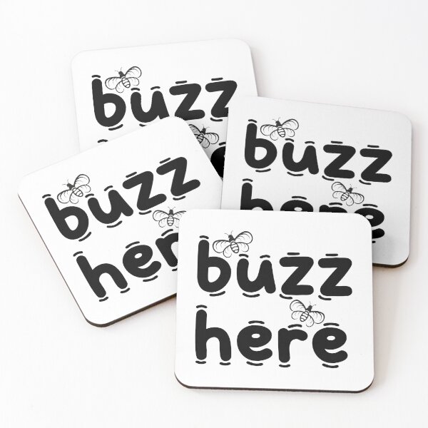 Item preview, Buzz Here Funny Doorbell Design – Cheeky Playful Text Graphic designed and sold by NewManiaGifts.