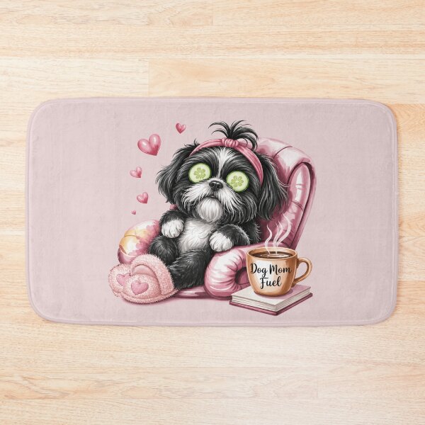 Item preview, Shih Tzu Black and White Dog Mom Fuel Coffee Spa Day Funny Self Care Gift for Shih Tzu Lover Dog Mom Life designed and sold by tamdevo1.