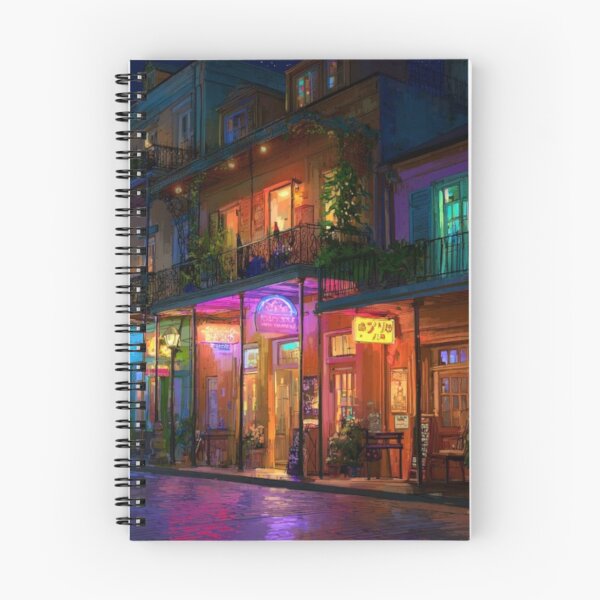 Item preview, New Orleans French Quarter Night - Magical Studio Ghibli Anime Style designed and sold by GSizzle1.
