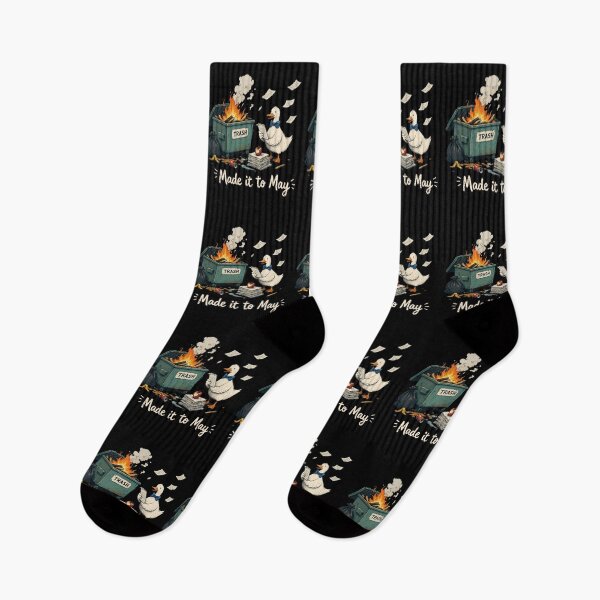 Item preview, Made it to May Dumpster Fire Duck Funny Teacher Student Gift designed and sold by Ali-printshop.