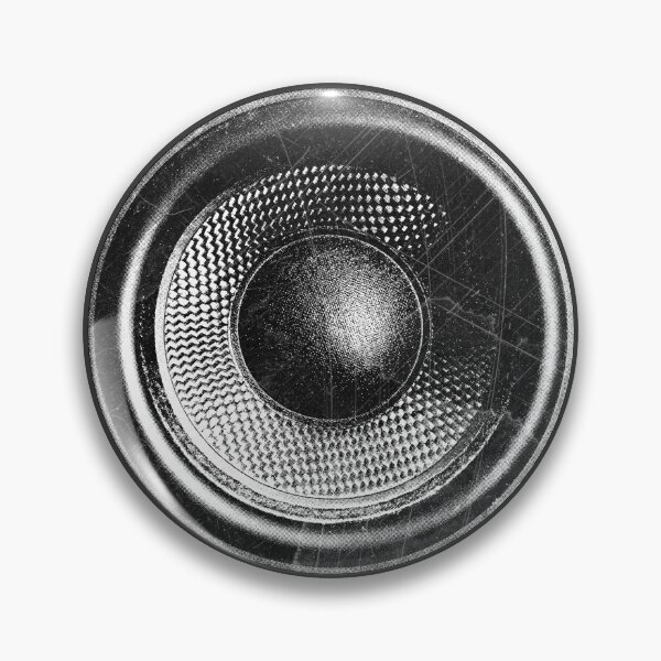 Item preview, Subwoofer: Vintage Speaker Cone Dark Audio Etched Illustration designed and sold by Ghoul Enterprises.