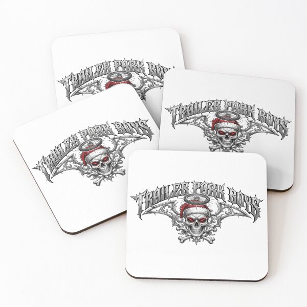 Item preview, Biker Santa Skull Trailer Park Boys Holiday Metal Logo Art designed and sold by Threadnovax.