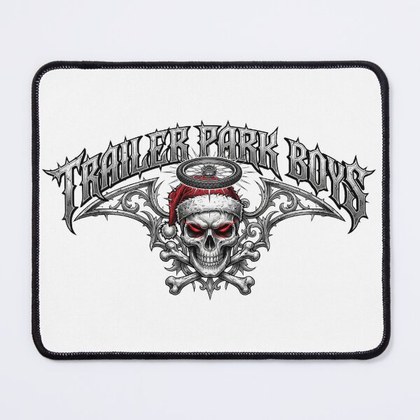 Item preview, Biker Santa Skull Trailer Park Boys Holiday Metal Logo Art designed and sold by Threadnovax.