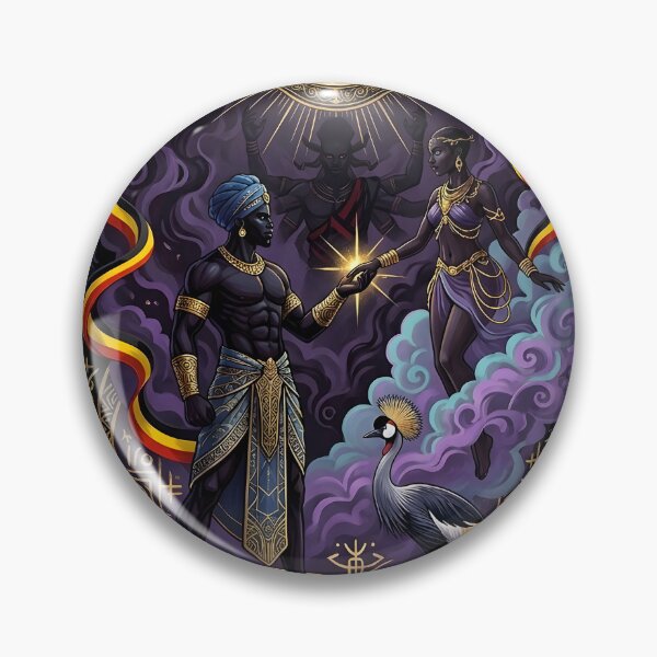 Item preview, Kintu and Nambi Uganda Creation Myth Design designed and sold by VoidAnimeStudio.