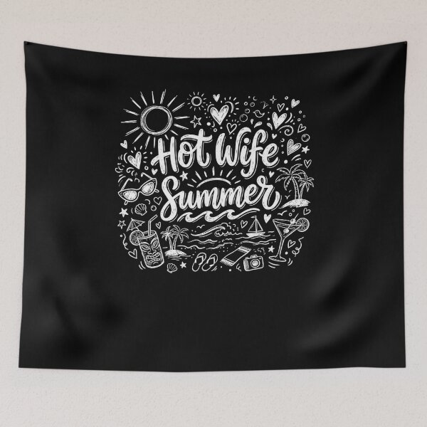 Item preview, Hot Wife Summer Tropical Beach Vacation Doodle designed and sold by snowry.