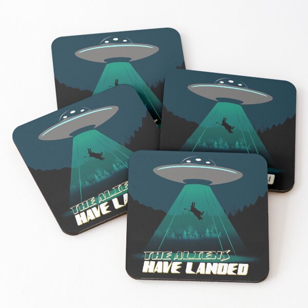 Item preview, Aliens - UFO Extraterrestrial Cow Abduction  designed and sold by Otherworldly: A Myths & Legends Store.