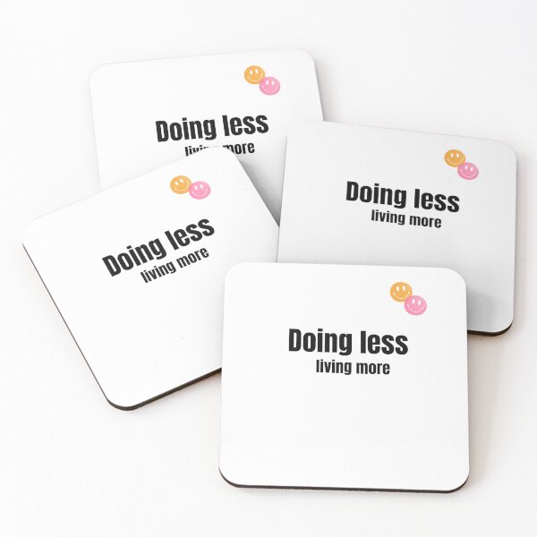 Item preview, Funny text - doing less, living more designed and sold by SimpleDesign111.