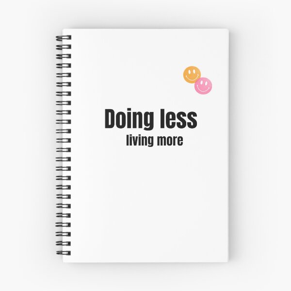 Item preview, Funny text - doing less, living more designed and sold by SimpleDesign111.