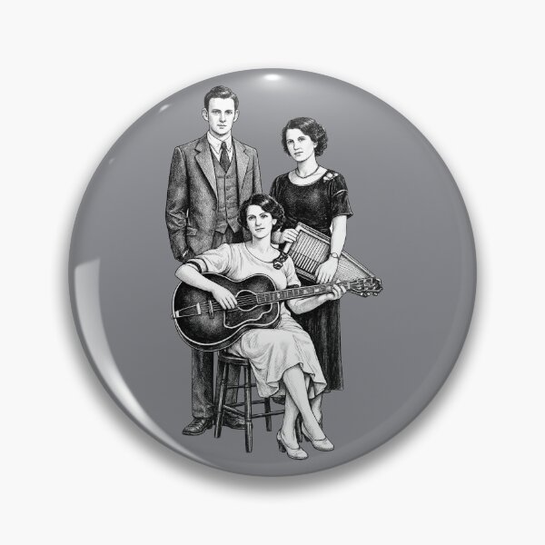 Item preview, Vintage Illustration of The Carter Family – Early Country & Hillbilly Music Legacy designed and sold by Analog Aura .