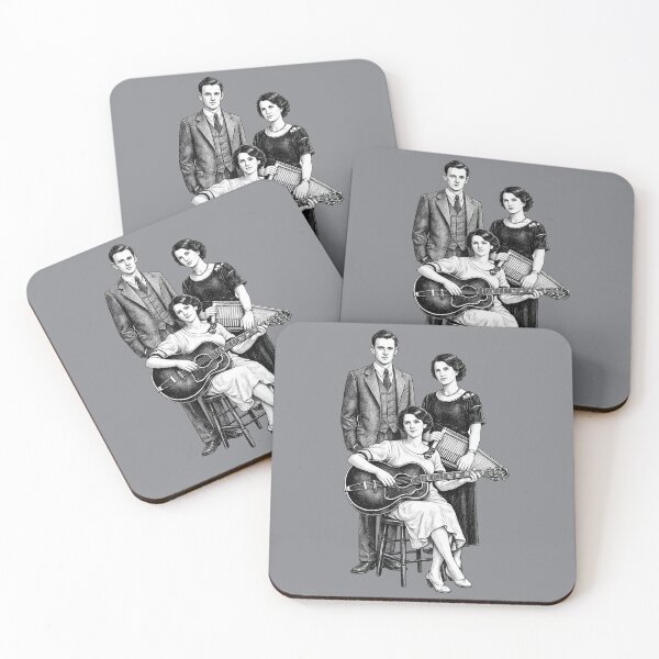 Item preview, Vintage Illustration of The Carter Family – Early Country & Hillbilly Music Legacy designed and sold by Analog Aura .