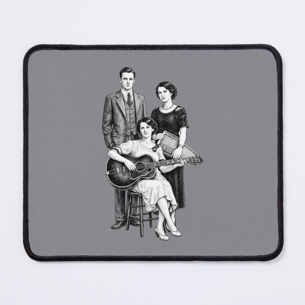Item preview, Vintage Illustration of The Carter Family – Early Country & Hillbilly Music Legacy designed and sold by Analog Aura .