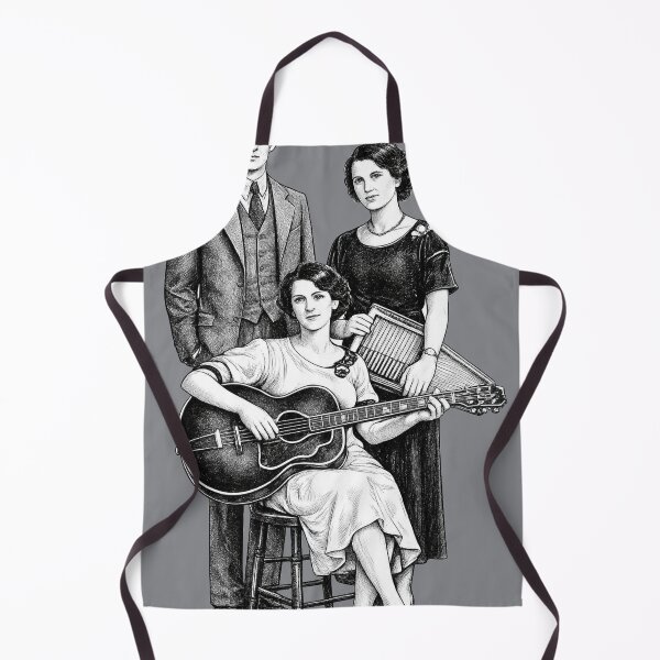 Item preview, Vintage Illustration of The Carter Family – Early Country & Hillbilly Music Legacy designed and sold by Analog Aura .