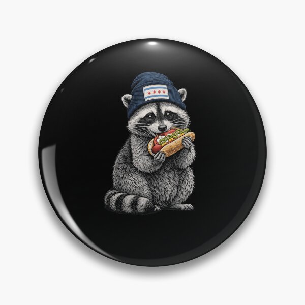 Item preview, Chicago Raccoon Hot Dog Beanie City Lover designed and sold by snowry.