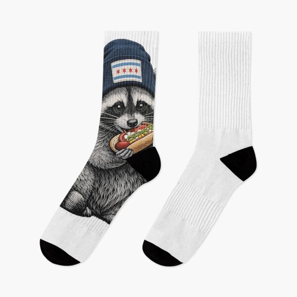Item preview, Chicago Raccoon Hot Dog Beanie City Lover designed and sold by snowry.