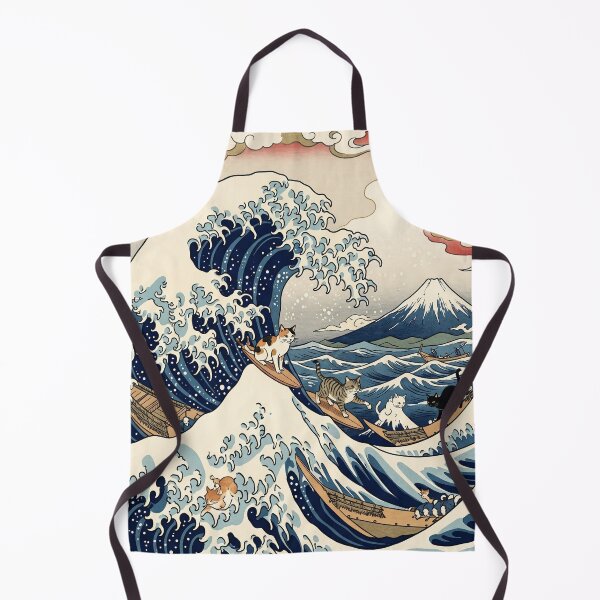 Item preview, Japanese Cats Surfing Great Wave Ukiyo-e designed and sold by Common-Standard.