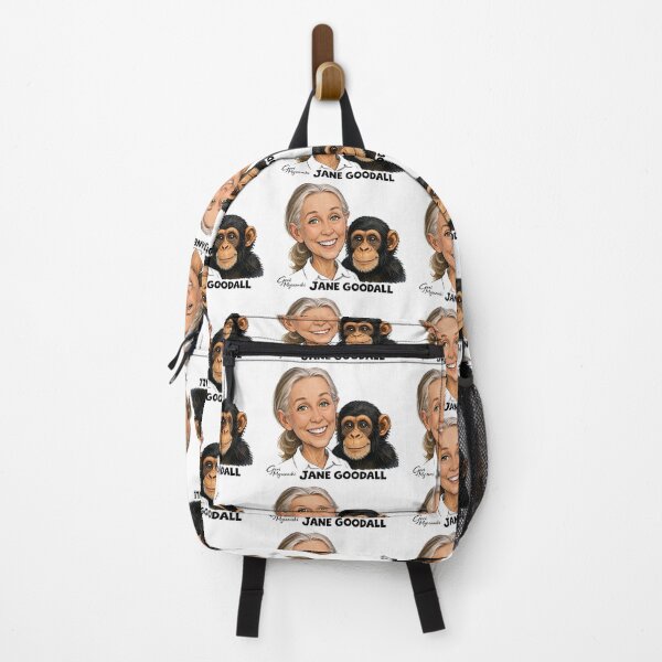 Item preview, Jane Goodall and her friend Chimpanzee April 3,1934 to October 1, 2025 designed and sold by The Art Queen Of Michigan .
