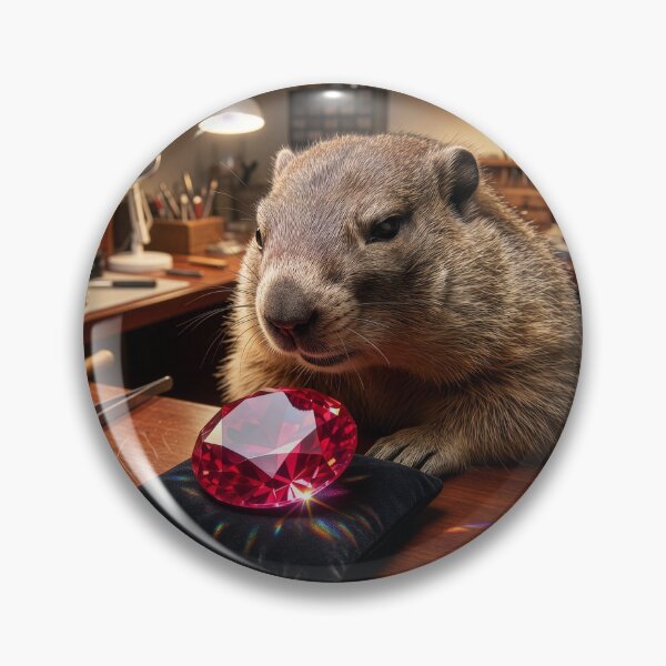 Item preview, Groundhog Jeweler Examines Giant Ruby designed and sold by Tridentulus.
