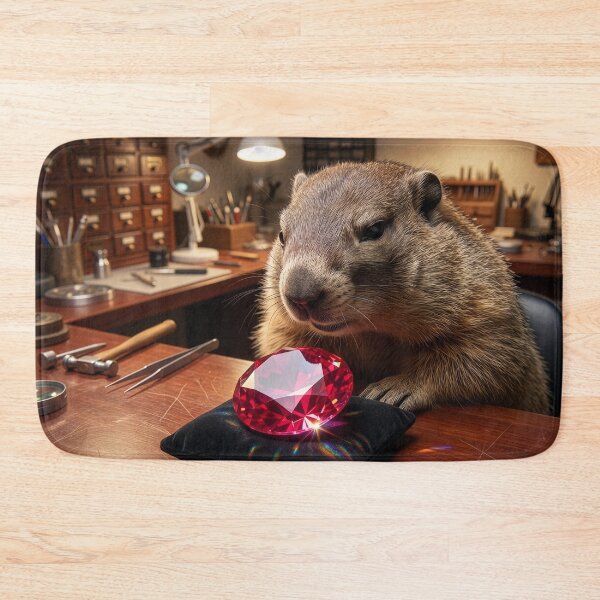 Item preview, Groundhog Jeweler Examines Giant Ruby designed and sold by Tridentulus.