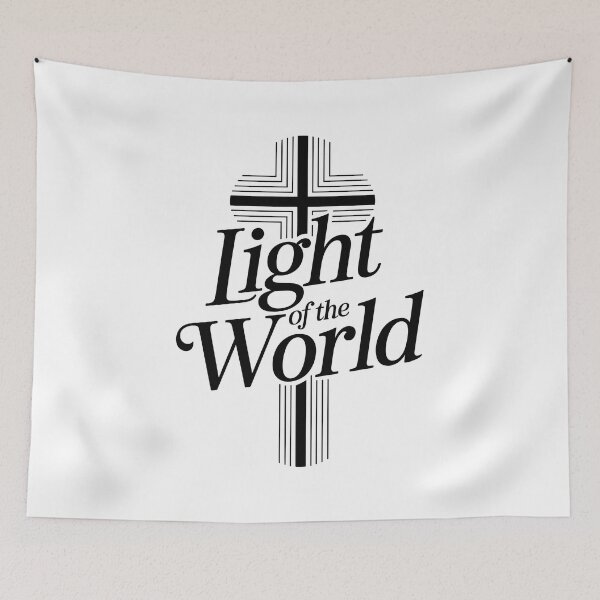 Item preview, Light Of The World Cross Christian Design designed and sold by HahaHandlesHub.