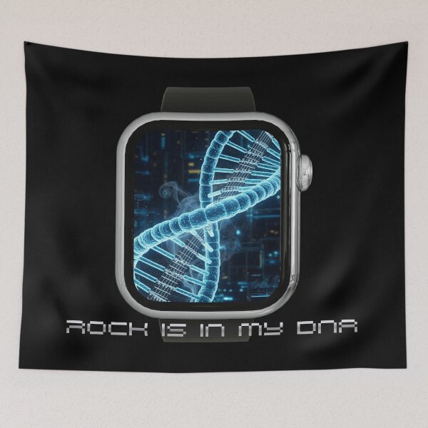Item preview, Rock DNA Smartwatch Electric Blue Guitar Strings designed and sold by CrimsonChords.