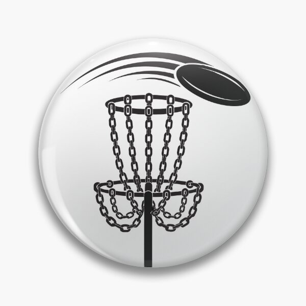 Item preview, Disc Golf Basket Chains with Flying Disc Sticker designed and sold by CutRootCo.