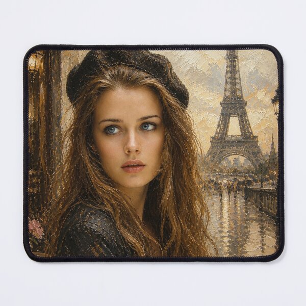 Item preview, Beautiful Girl in Paris designed and sold by AuraVibeShop.