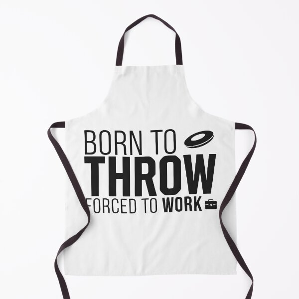 Item preview, Born to Throw Forced to Work Funny Disc Golf Sticker designed and sold by CutRootCo.