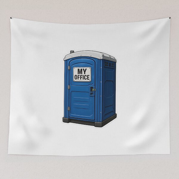 Item preview, My Office – Portable Toilet Humor Design designed and sold by ITSimagination.