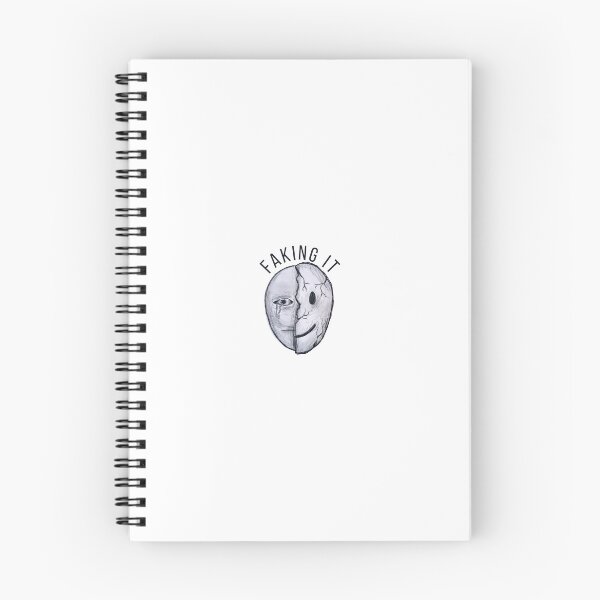 Item preview, Smiling Depression Mask | Faking It For Everyone | Mental Health Sticker | Quiet Kid Broken Happy Face Art designed and sold by TheFurezuStudio.