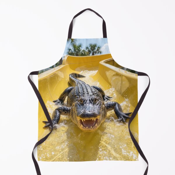 Item preview, Happy Alligator Races Down Water Slide designed and sold by Tridentulus.
