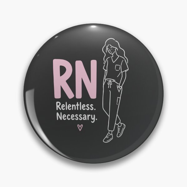 Item preview, RN Relentless Necessary Minimalist Nurse Line Art Typography Hat Nurse Gift designed and sold by KiwyStudio.