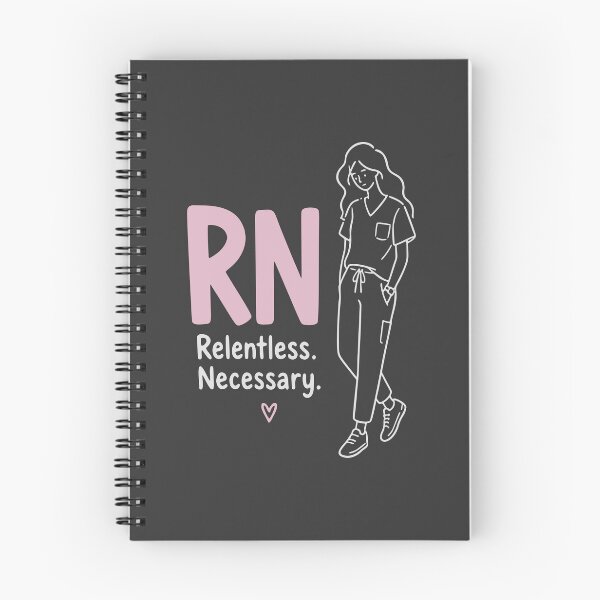 Item preview, RN Relentless Necessary Minimalist Nurse Line Art Typography Hat Nurse Gift designed and sold by KiwyStudio.