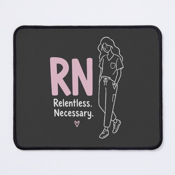 Item preview, RN Relentless Necessary Minimalist Nurse Line Art Typography Hat Nurse Gift designed and sold by KiwyStudio.