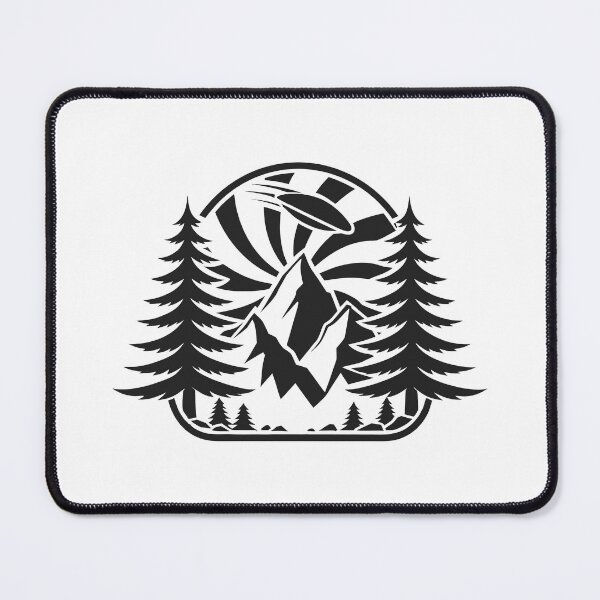 Item preview, Disc Golf Mountain Retro Outdoor Vintage Badge Sticker designed and sold by CutRootCo.